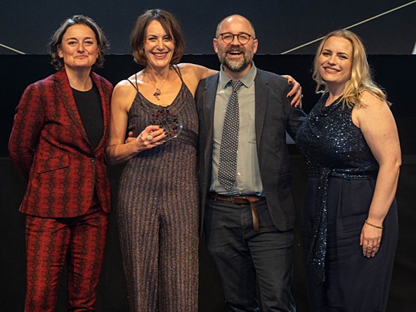 Health and Safety Executive collect award for Research Live in-house team of the year at the 2024 MRS Awards